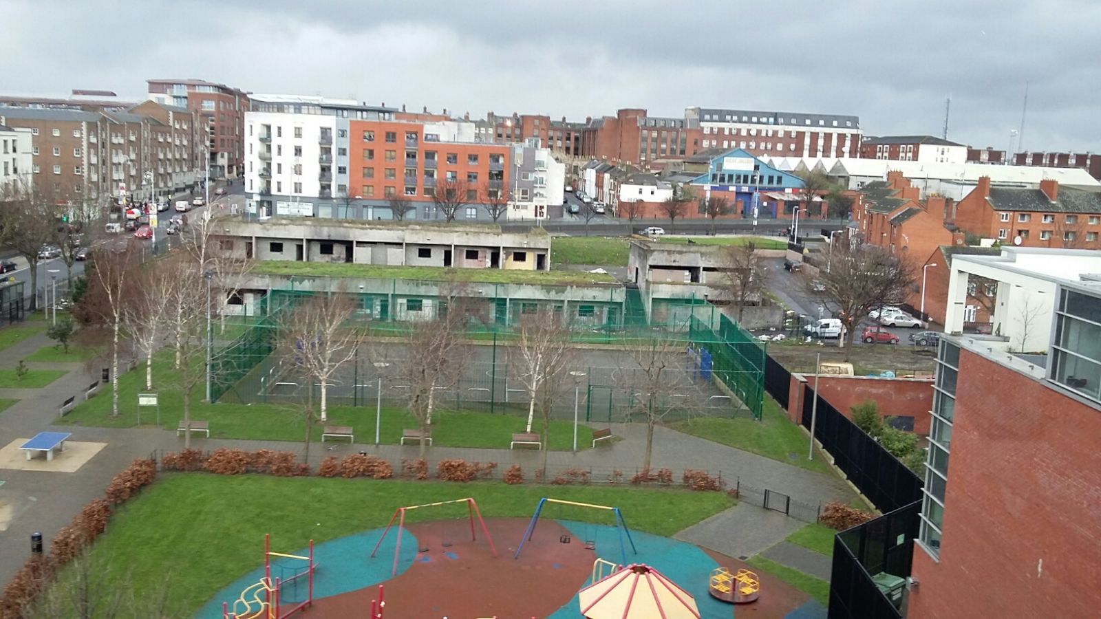 Photograph of the site taken in February 2016 prior to commencement of works.
